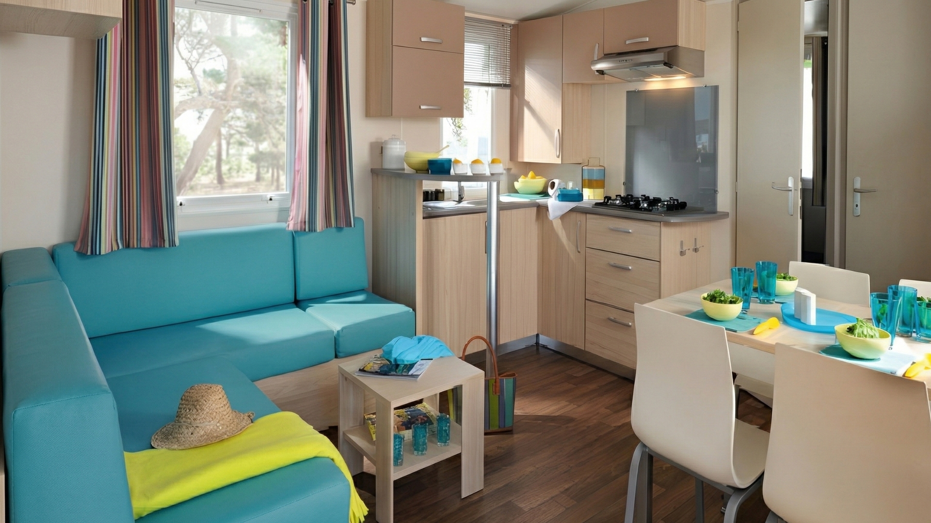Location mobil home chambres quend