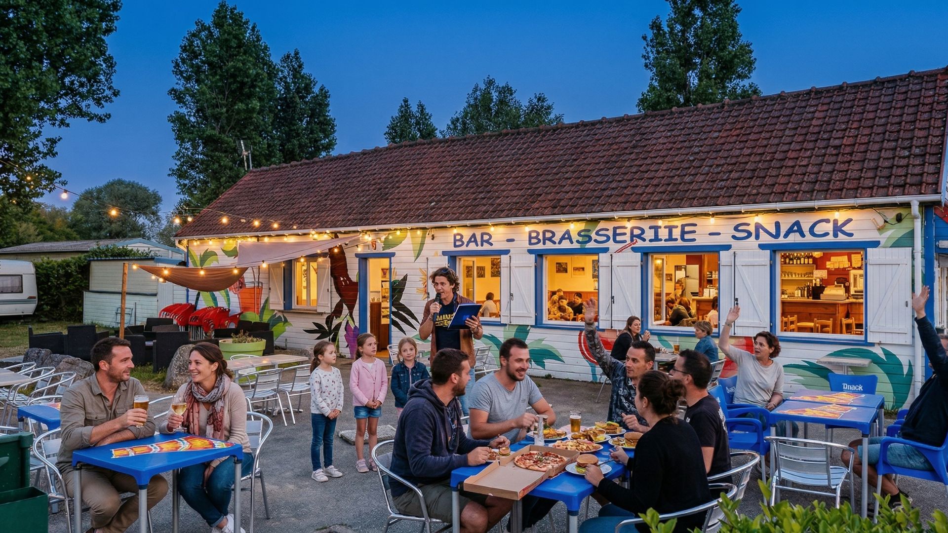 soirée animé a quend camping avec activités