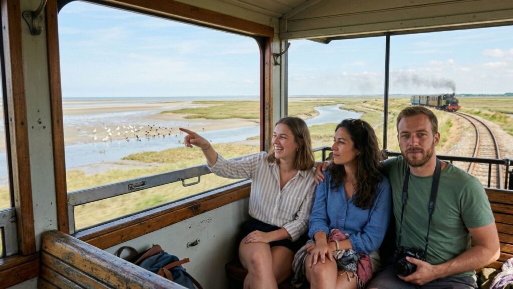 visite culturelle quend petit train de la baie de somme